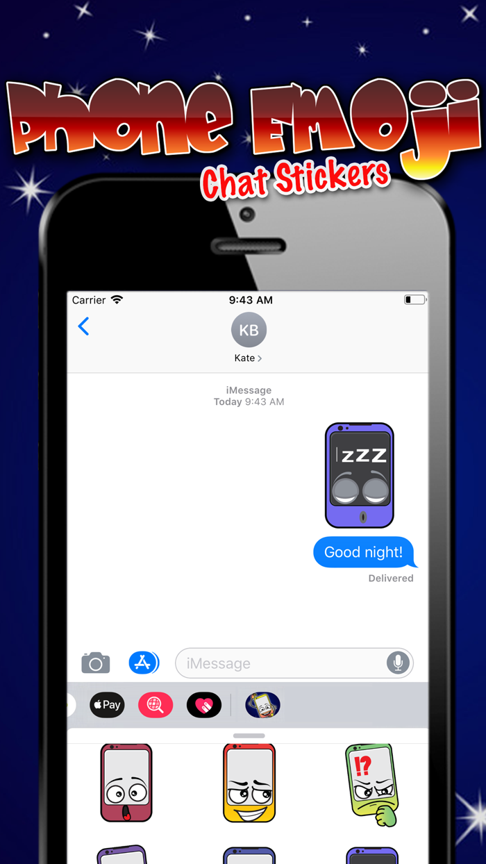 Phone Emoji Chat Stickers