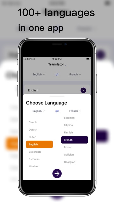 Screenshot #1 pour Translator for 100+ languages