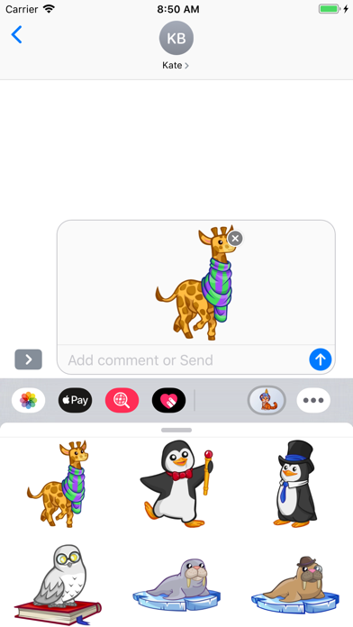 Cute Animals Emoji Stickers screenshot 4