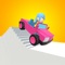 Control the road up and downward sliding as bumpy and swipes up to jump