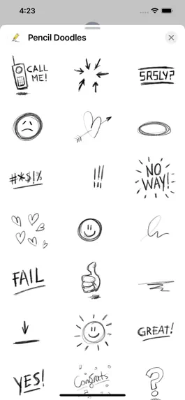 Game screenshot Pencil Doodles Sticker Pack hack