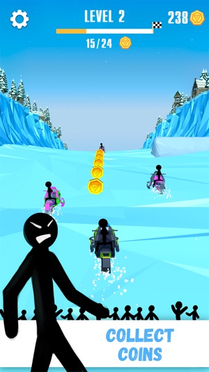 Snowmobile Stickman: Flip Race(圖3)-速報App