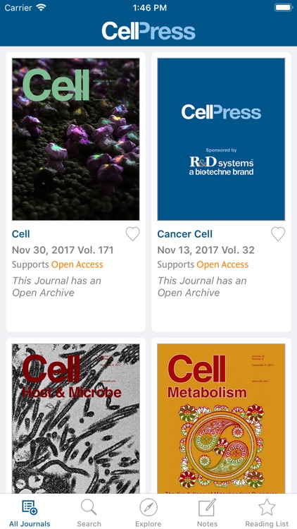 Cell Press Journal Reader