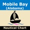 CHART COVERAGE EXTENDED : Covers Alabama Coast from Mobile Bay to Gulf of Mexico
