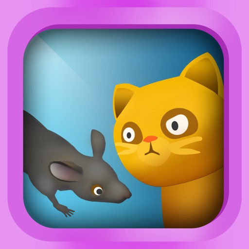 Cat and Mouse 3D icon