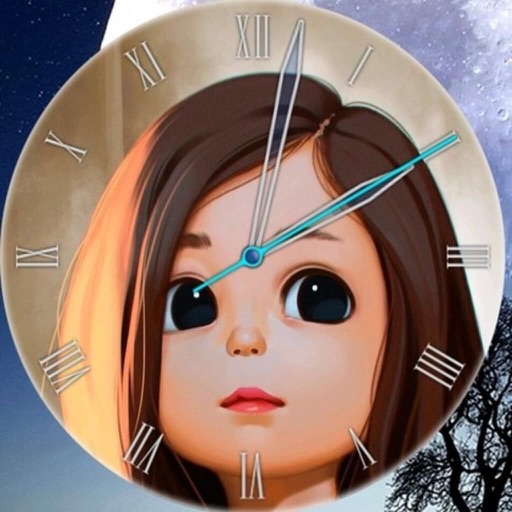 Analog Clock-Stand Face Clock Icon