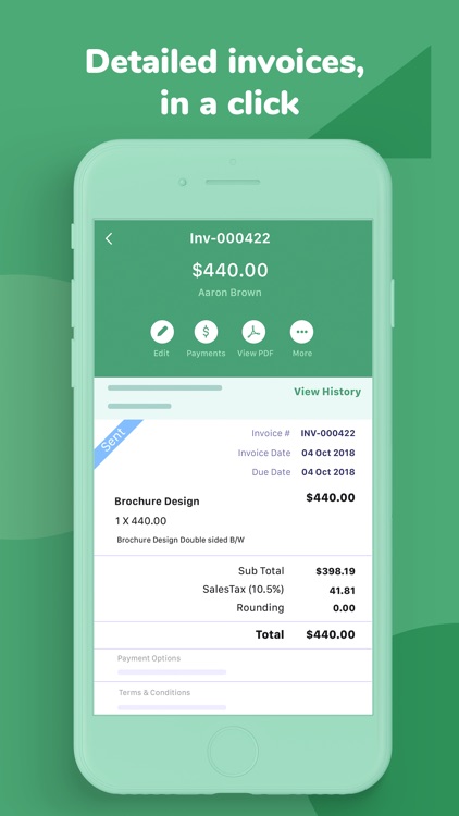 Invoice & Time Tracking - Zoho screenshot-0