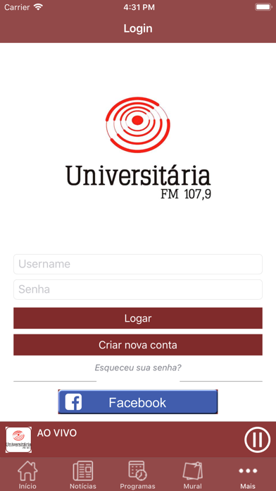 Rádio Universitária FM 107,9 screenshot 4
