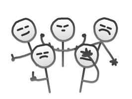 Enjoy chatting with friends and family in style, with these minimal stickmen