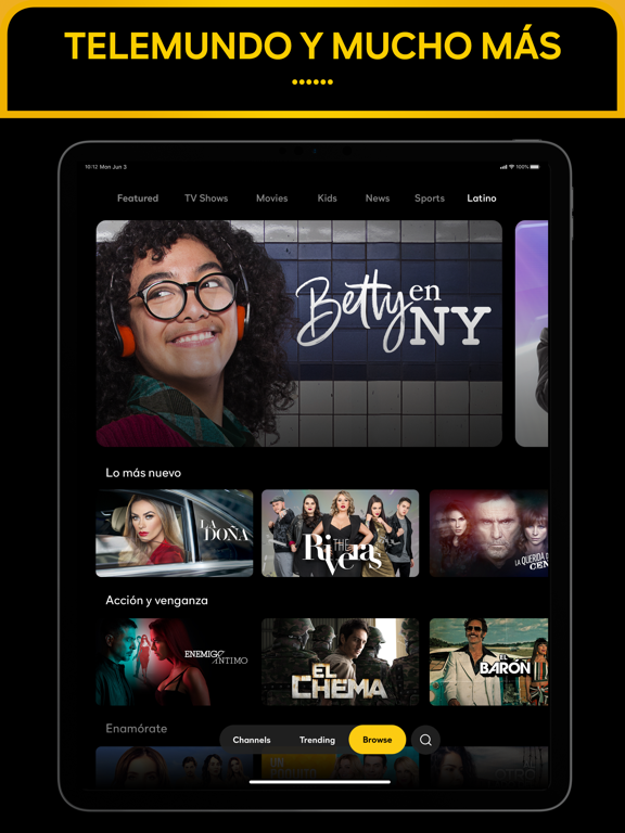 iPad Image of Peacock TV