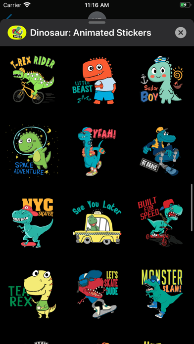 Dinosaur: Animated Stickers