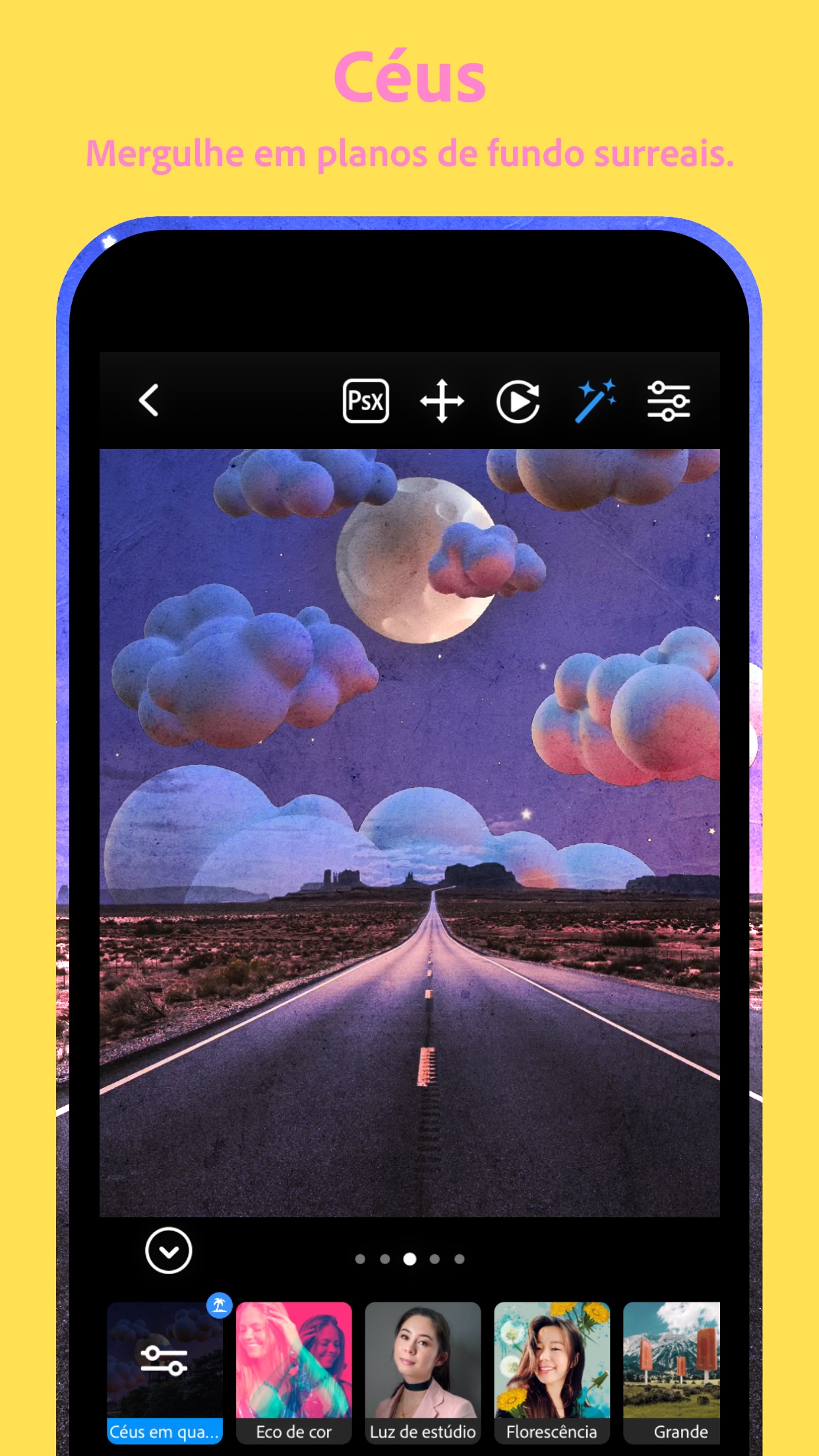 Screenshot do app Photoshop Camera