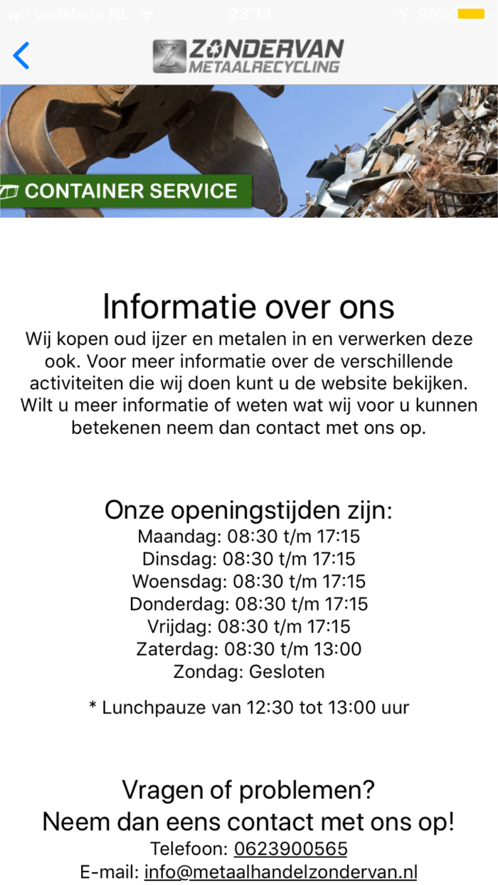 Zondervan Metaalrecycling