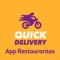 Aplicacion para Restaurantes Quickdelivery, permite gestionar sus ordenes recibidas, estadisticas de venta y seguimiento en linea de las entregas de los repartidores (quickers) asigndos