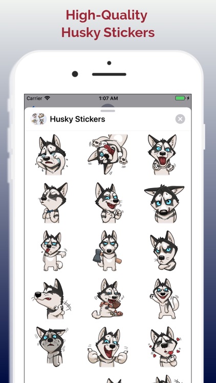 Husky Emoji Stickers