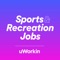 The Sports & Recreation Jobs App has 1,000's of opportunities for sportspeople across fitness, aquatics, coaching, venues, events, leisure and lifestyle and more