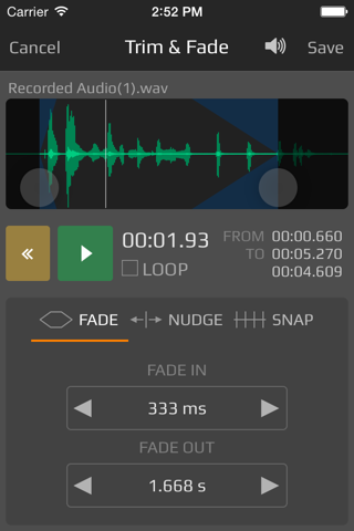 AudioShare - náhled