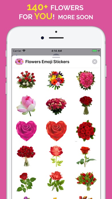 Flowers Emoji Stickers screenshot 3