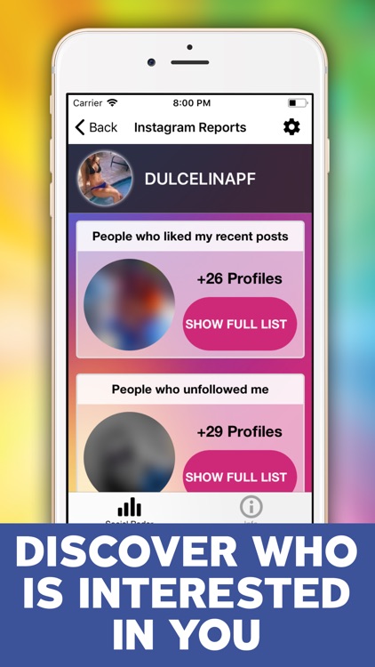 Social Account Radar