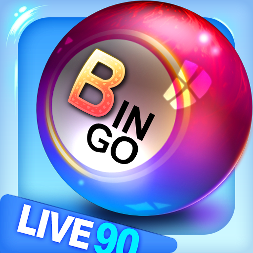 Bingo 90 Live + Slots & Poker App Icon