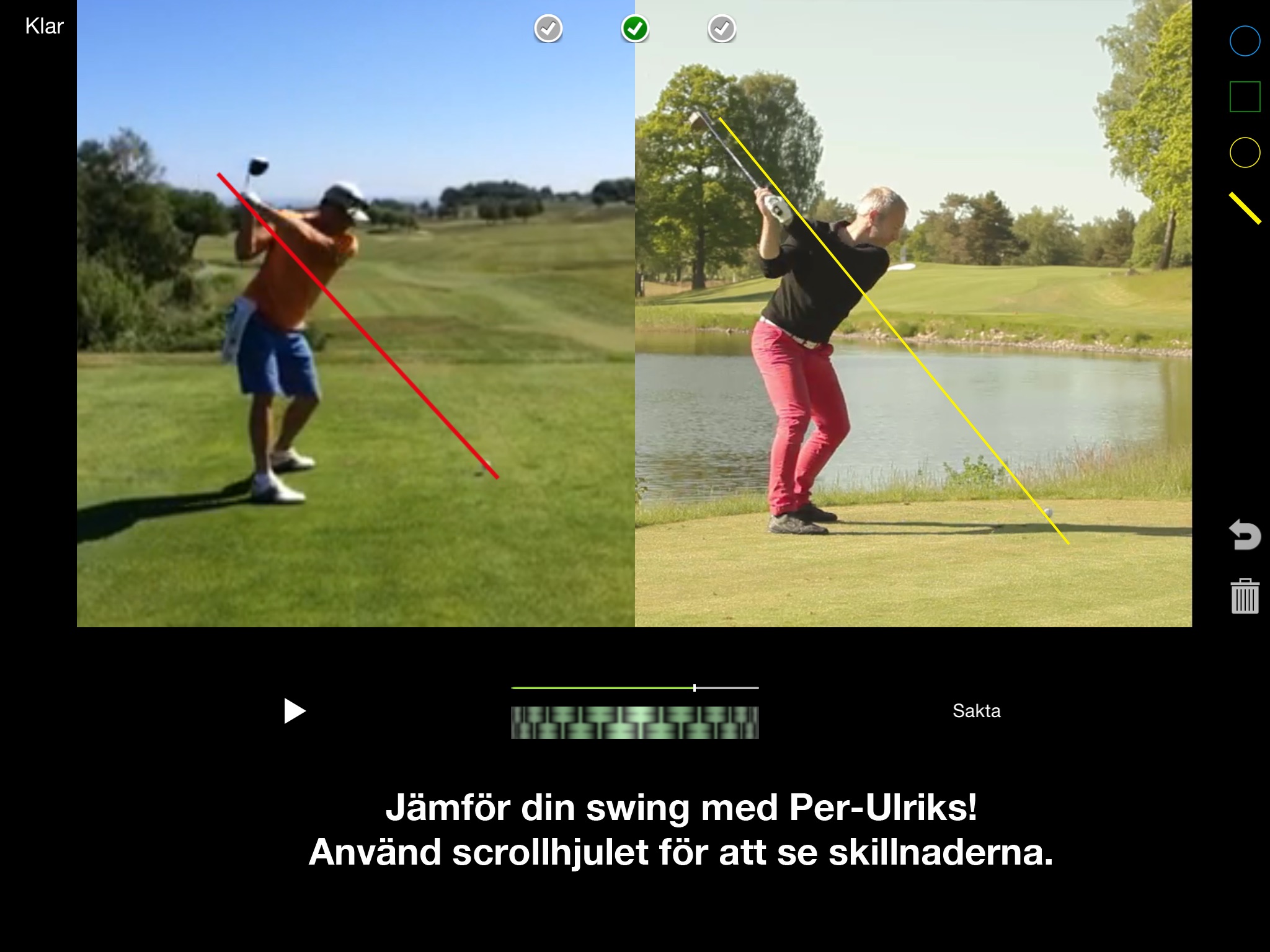 GolfTech - träning & video screenshot 2