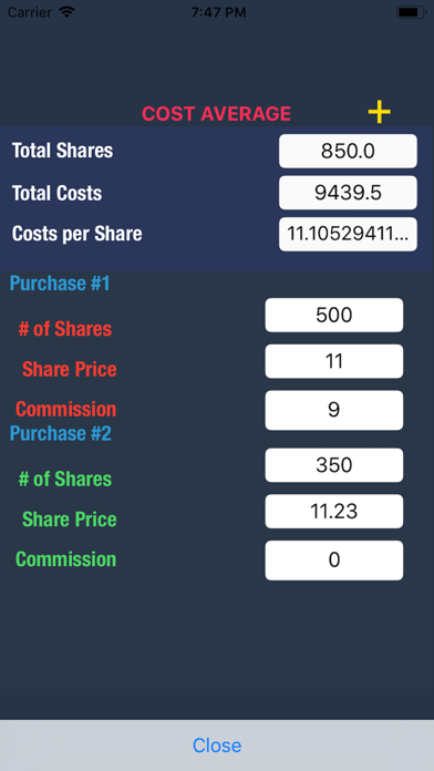 Stock Profit Calculator Pro screenshot 3