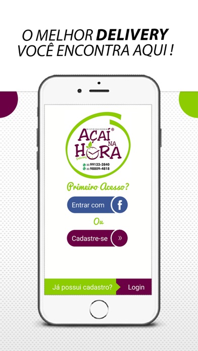 How to cancel & delete Açaí na Hora Delivery from iphone & ipad 1