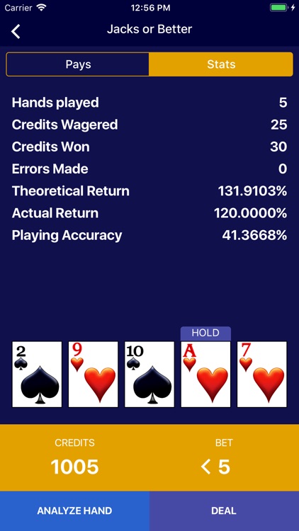 Video Poker - Wizard of Odds screenshot-3