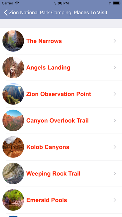 How to cancel & delete Zion National Park Camping from iphone & ipad 2