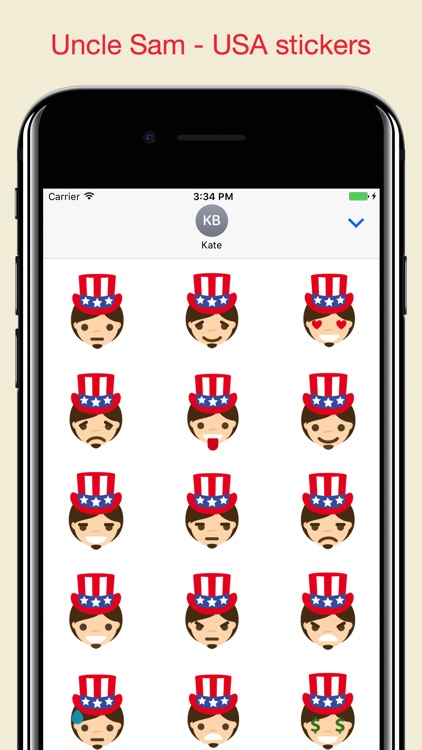 Uncle Sam - USA emoji pack