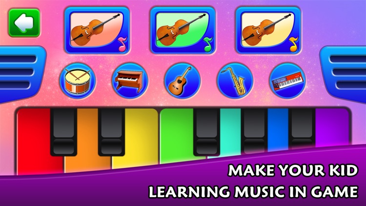 Kids learn music instruments