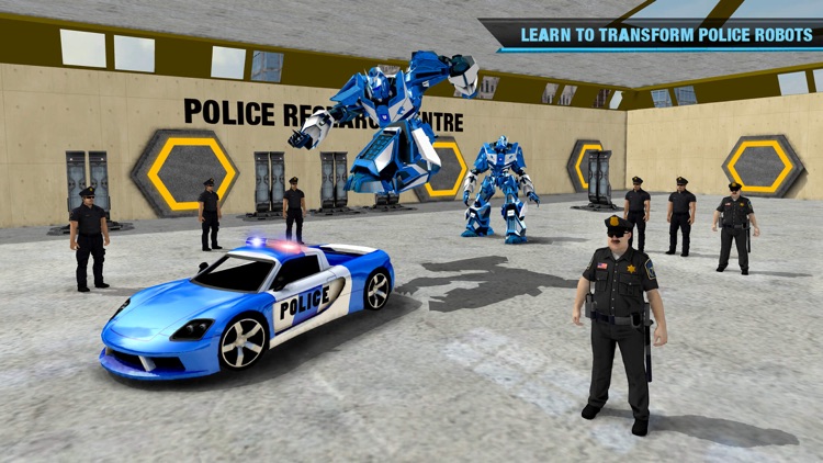 Police Robot Car Transport screenshot-4