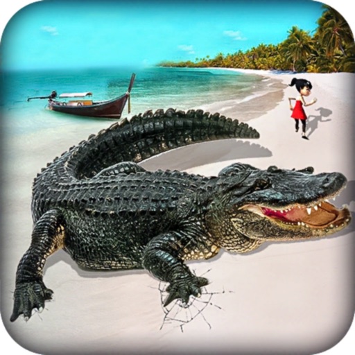 Angry Crocodile Scary Attack Icon