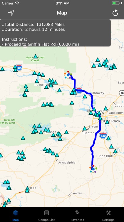 Arkansas – Camping & RV spots