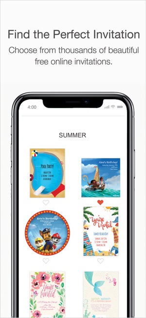 punchbowl online invitations on the app store