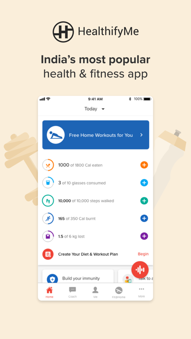 How to cancel & delete HealthifyMe: Weight Loss Plan from iphone & ipad 1