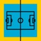 Swipe to kick the ball in this football (soccer) game app with abstract graphics