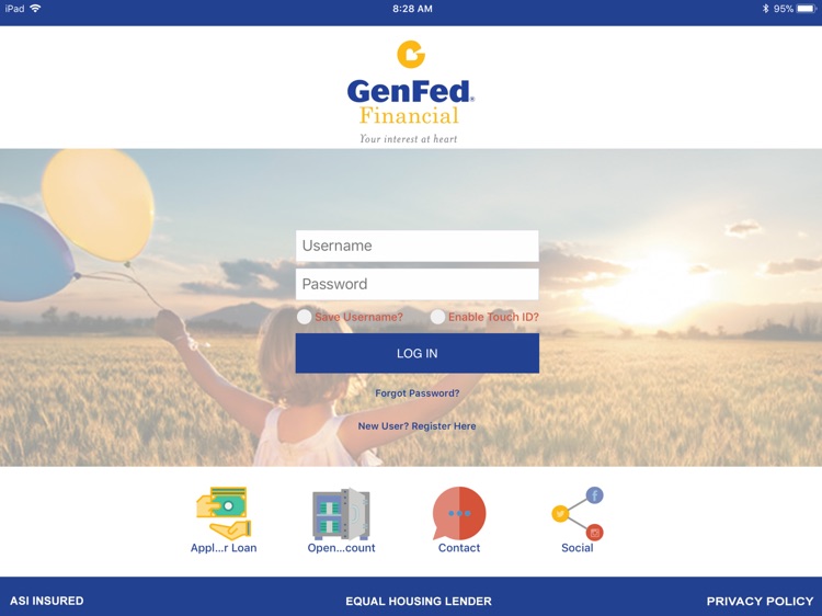 GenFed Financial for iPad