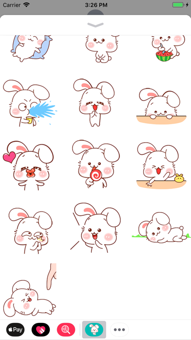 Sweety Bunny Animated Stickers screenshot 2