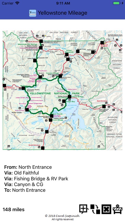 Yellowstone Mileage screenshot-3