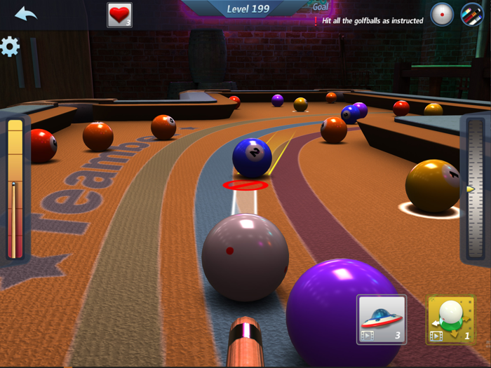 真实3D台球明星之路