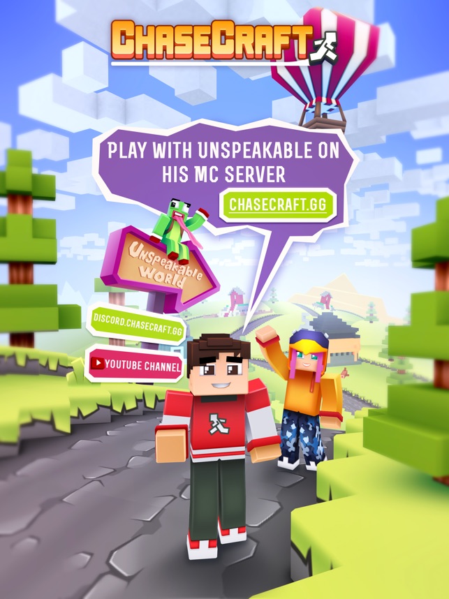 Chasecraft Epic Running Game On The App Store - what is unspeakables roblox username and password