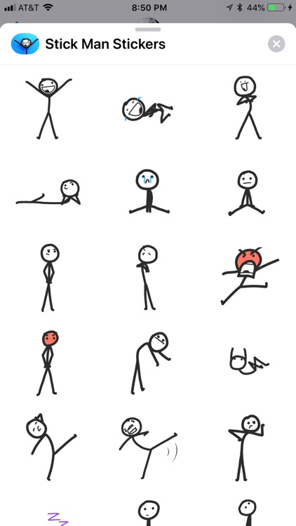 Stick Man Stickers - iMessage