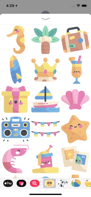 Cool Summer Party Stickers