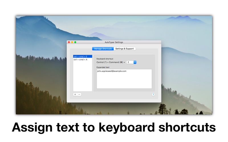 AutoTyper – Keyboard Shortcuts