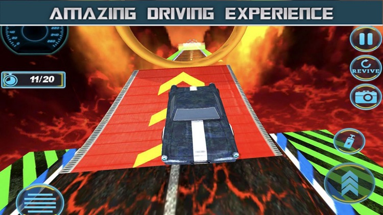 Stunt Car: Fire Volcano Road
