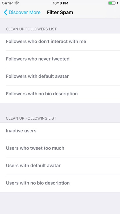 Find Unfollowers For ... screenshot1