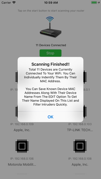 Scan Wifi - Devices Connected