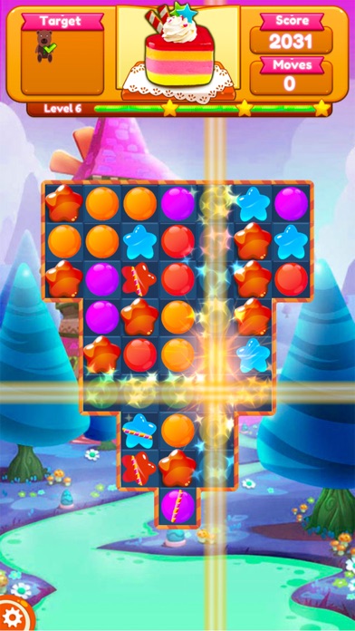 Sweet Candy Blast Fruit puzzle screenshot 2