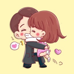 Young Couple Stickers